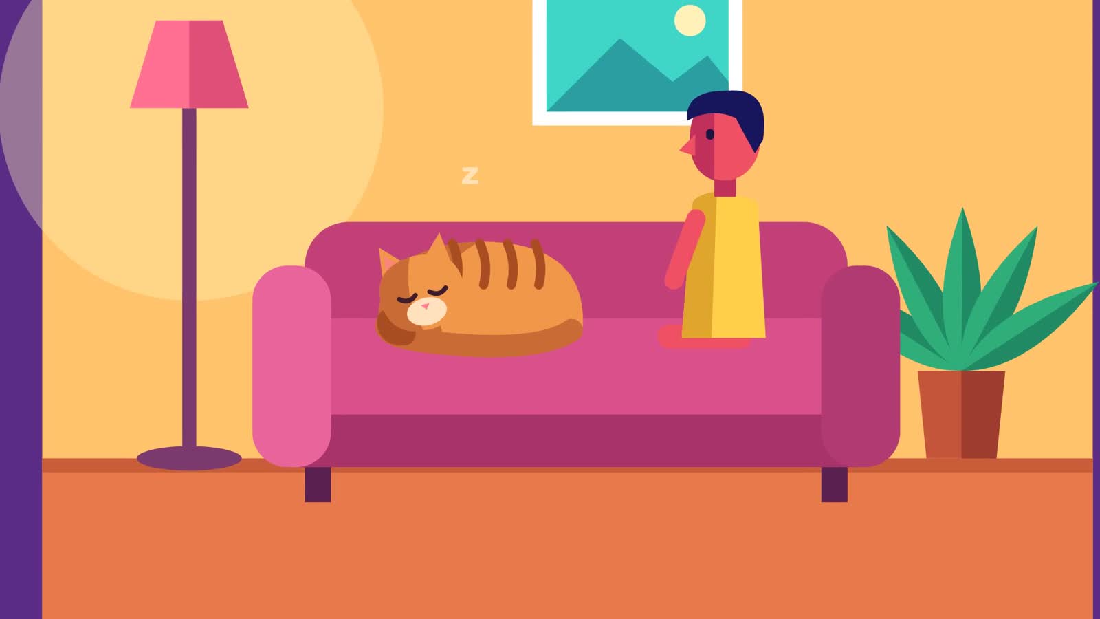 Opus 5.5 Animation PoC:Flat Vector Explainer PoC